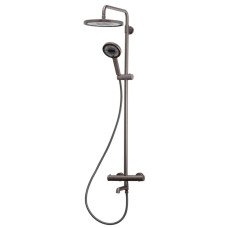 Душевая колонна с термостатическим смесителем Koer KB-57029-07 3 функции, цвет графит (KR5498)