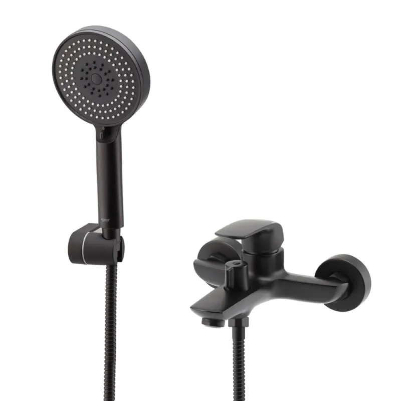 Смеситель для ванны с коротким изливом Koer KB-40008-05 (Цвет черный) (KR3473)