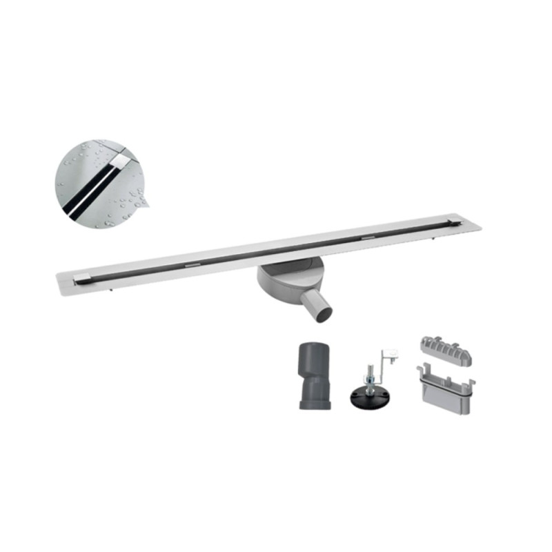 Душовий трап "Тонкий" Koer FD07-20x800-Slender з нержавіючої сталі SUS304 (KR5137)
