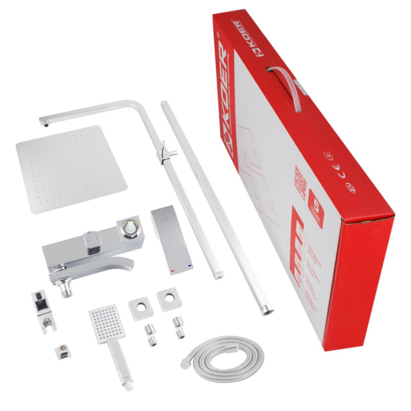 Душевая колонна со смесителем Koer KB-56007-01 (Цвет хром) (KR3460)