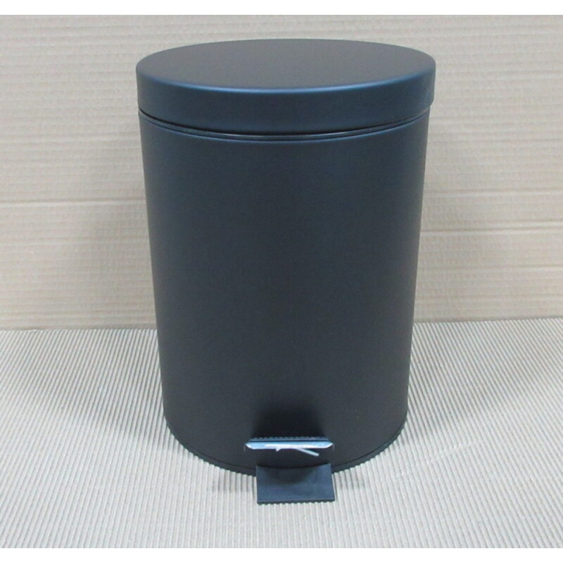 Мусорное ведро круглое Zerix Solo-TC0105 Black 5 л цвет черный (ZX5898)