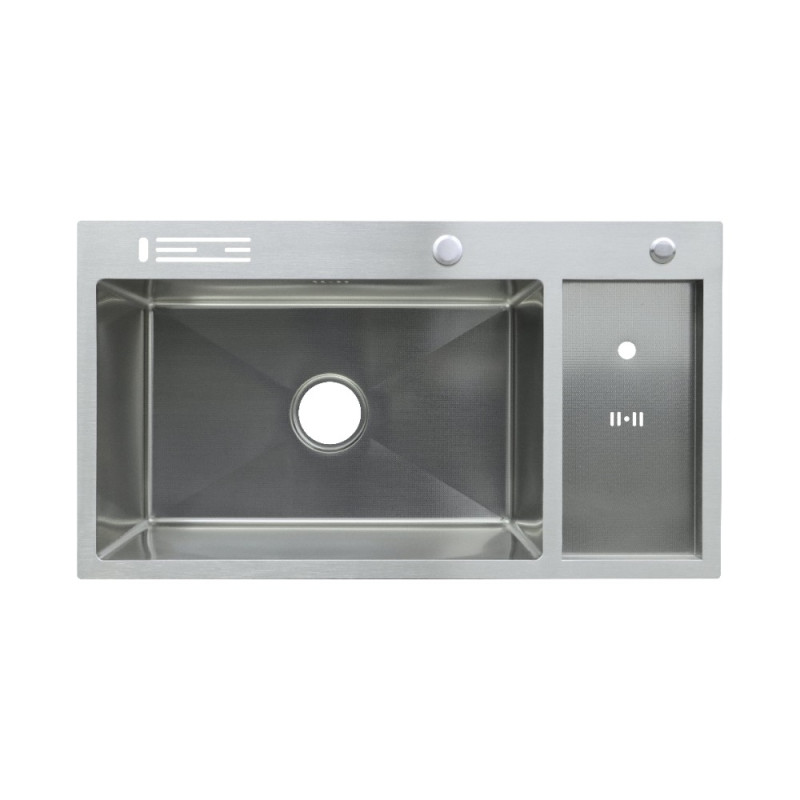 Мойка Zerix ZH8245-SET-08 Micro Decor SS Color из нержавеющей стали (цвет нерж.) (ZM5593)