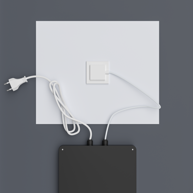 Зеркало Mixxus Premium BEVEL MA02-90x65-Reverse с Led Touch, Anti-fog, димером (3-6,5kK) (MP6641)