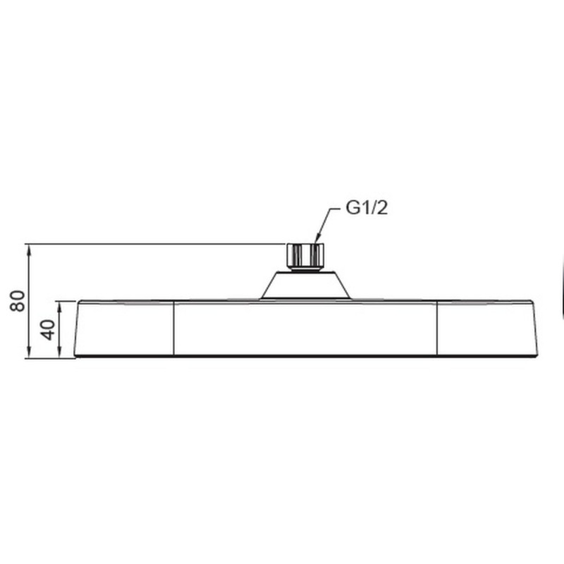 Лейка для душа потолочная Koer KP-0401-01-OH 250мм (KR4980)