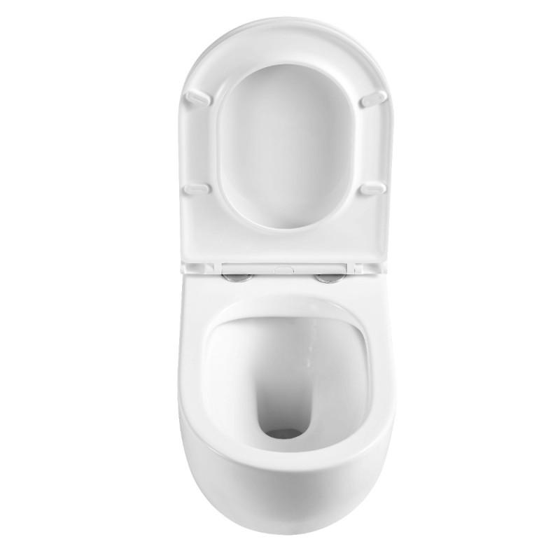 Унітаз підвісний Mixxus Premium Ellipse-0304-R 540x360x360mm, система змиву Rimless (MP6466)