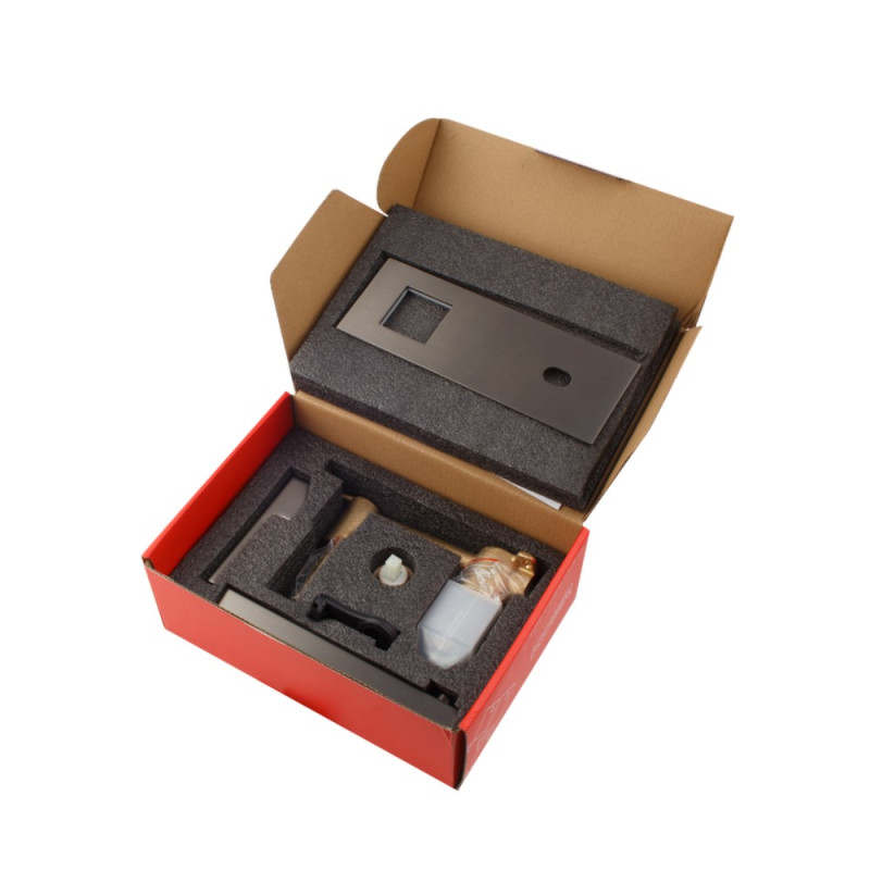 Смеситель для умывальника встраиваемый Koer KB-16009-07 (Цвет графит) (KR5981)