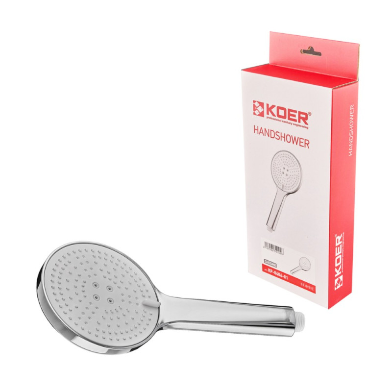 Лейка для душа Koer KP-0406-01 3 функции (Цвет хром) (KR5410)