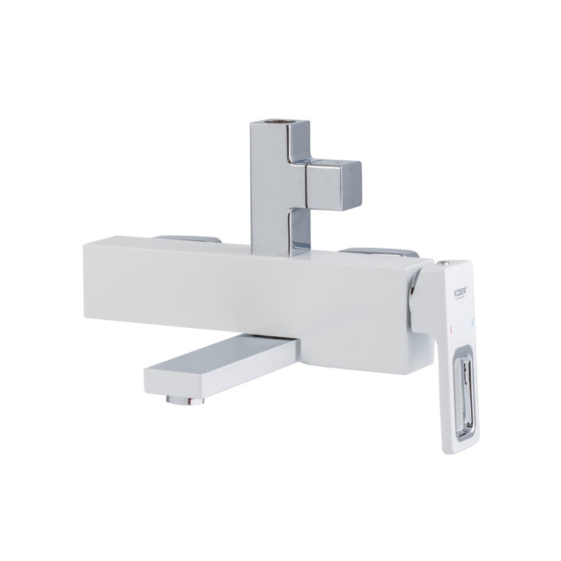 Душова колона зі змішувачем Koer KB-56009-04 3 функціі (Колір хром+білий) (KR5987)