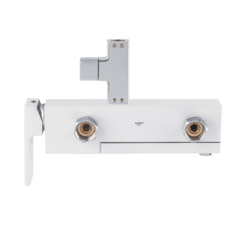 Душова колона зі змішувачем Koer KB-56009-04 3 функціі (Колір хром+білий) (KR5987)