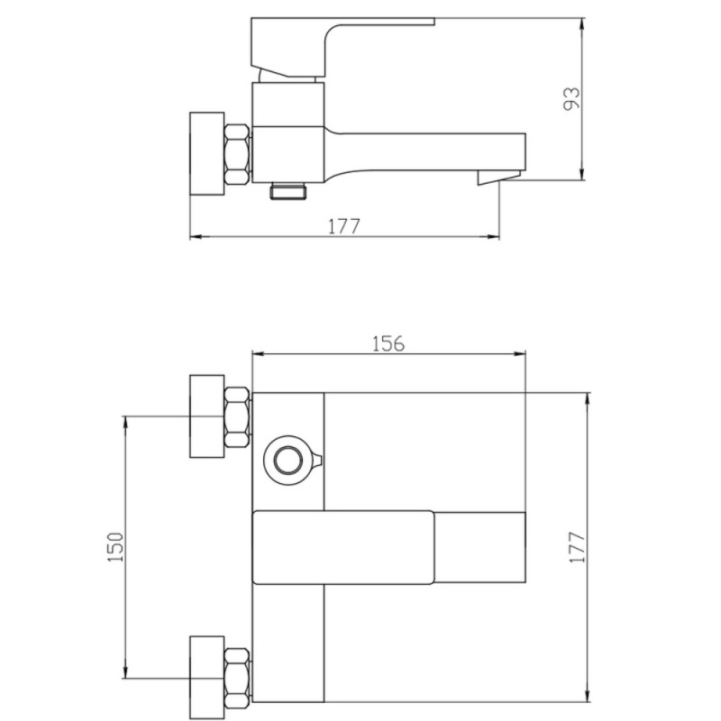 Смеситель для ванны Mixxus Trinity 009 (Euro) (MI6271)