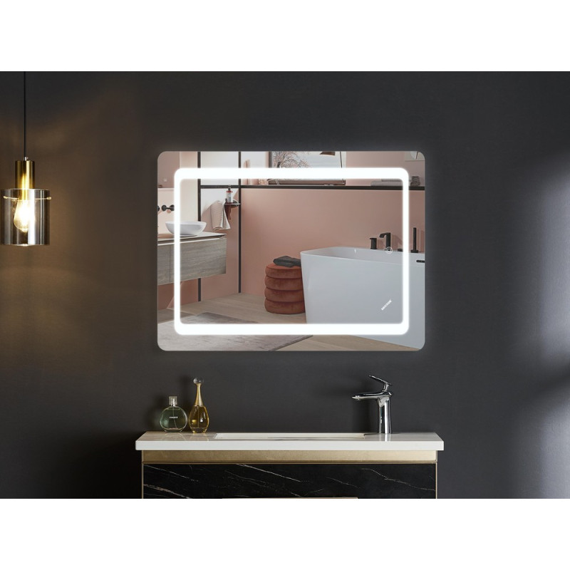 Дзеркало Mixxus TWEE MR09-80x60-Reverse з Led Touch, Anti-fog, димером, регулятором яскравості (MI6660)