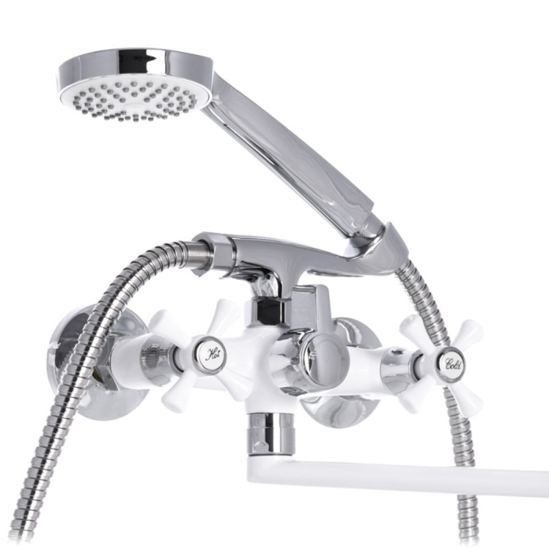 Смеситель для ванны Mixxus Omega 140 White (MI2768)
