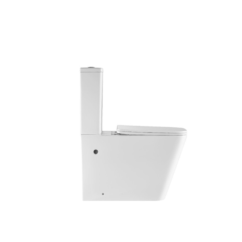Унитаз-компакт Mixxus Premium Quadro-0402-R 675x390x855mm, система смыва RIMLESS (MP6458)