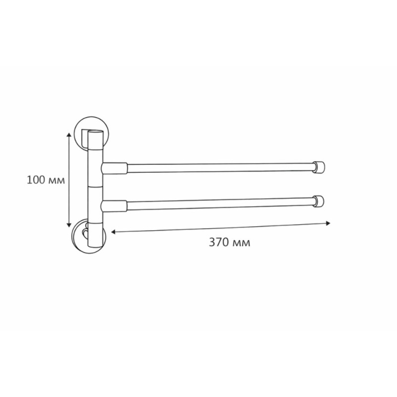 Полотенцедержатель поворотный Haiba HB112 (HB0742)