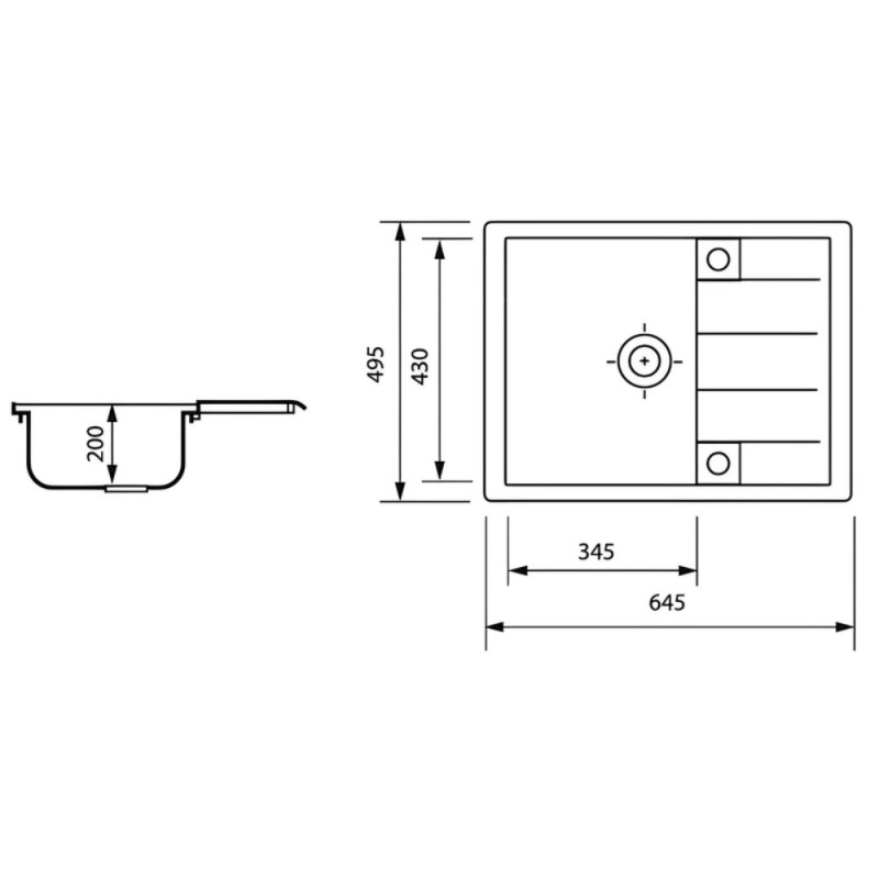 Мийка кухонна Zerix ZS-6550S-06 Бежева (ZX4541)
