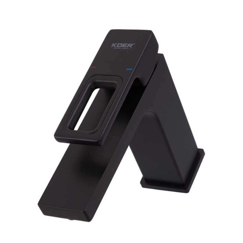 Смеситель для умывальника Koer KB-10009-05 (Цвет черный) (KR3499)