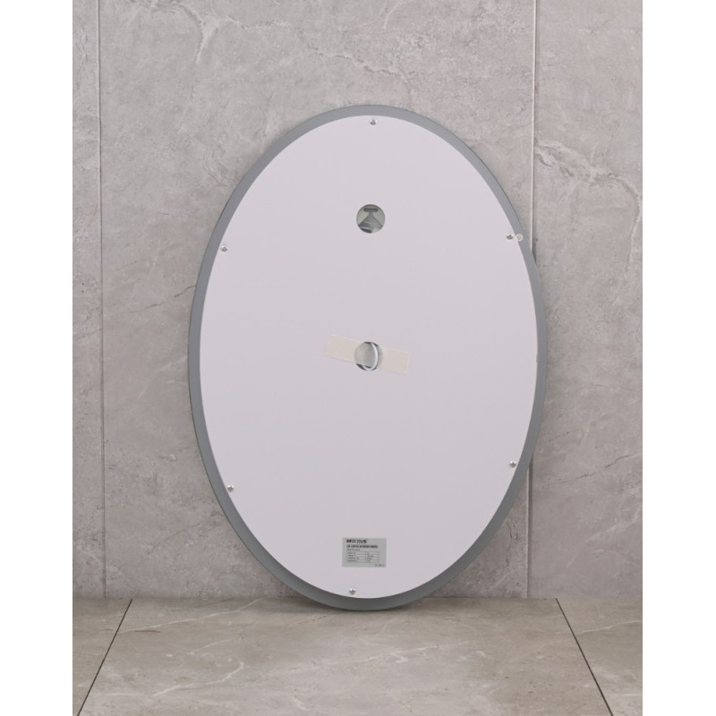 Зеркало Mixxus PLAIN MV02-50x70 с Led Touch, Anti-fog, димером, регулятором яркости, часами (MI6010)