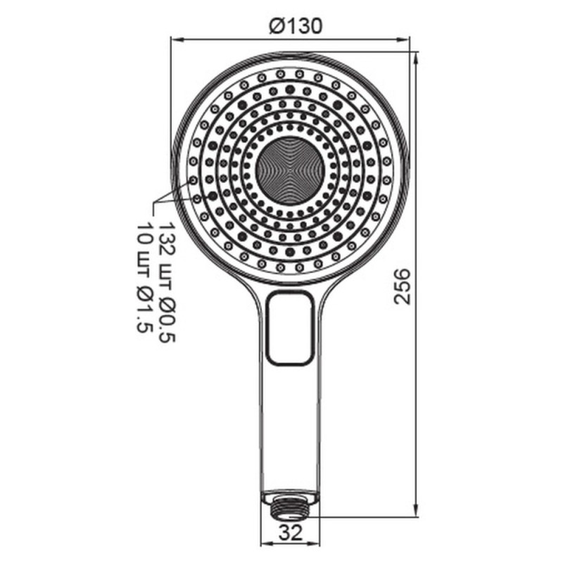 Лійка для душу Koer KP-0403-03 (3 функції) (KR4995)