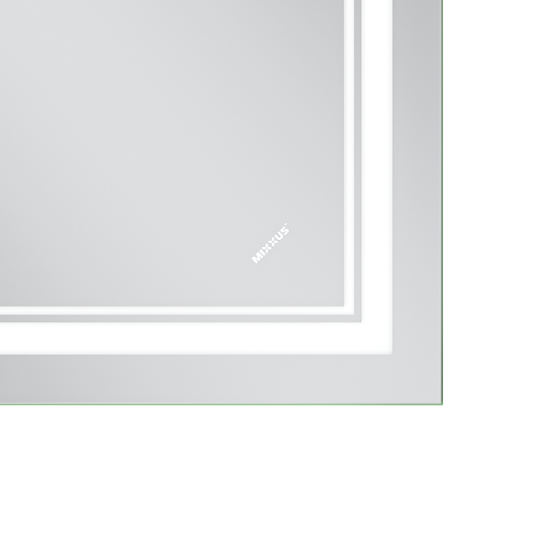 Дзеркало Mixxus Premium QUADRO MR20-80x60-Reverse з Led Touch, Anti-fog, димером, регулятором яскравості (MP6619)
