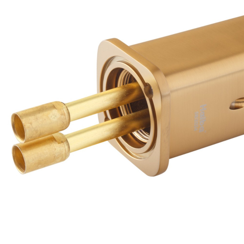 Смеситель для умывальника высокий Haiba KUBUS 001 (HIGH) BRUSHED GOLD (HB9623)