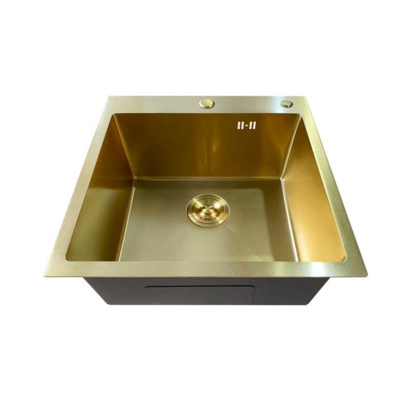 Мойка Mixxus MH5050 Micro Decor Brushed Gold (3.0/0.8) из нерж. стали (цвет матовое золото) (MI8214)