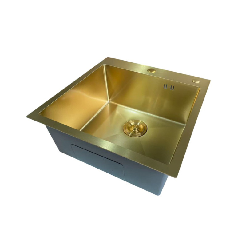 Мойка Mixxus MH5050 Micro Decor Brushed Gold (3.0/0.8) из нерж. стали (цвет матовое золото) (MI8214)