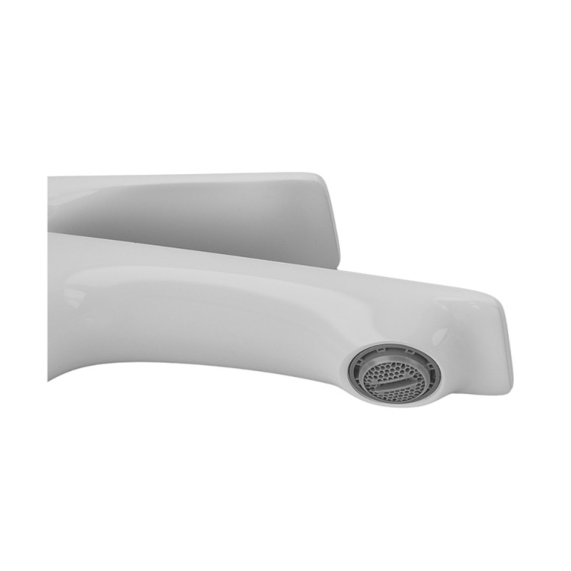 Змішувач для умивальника Mixxus Premium DERBY 001 (NUT) WHITE-CHROME (MI6613)