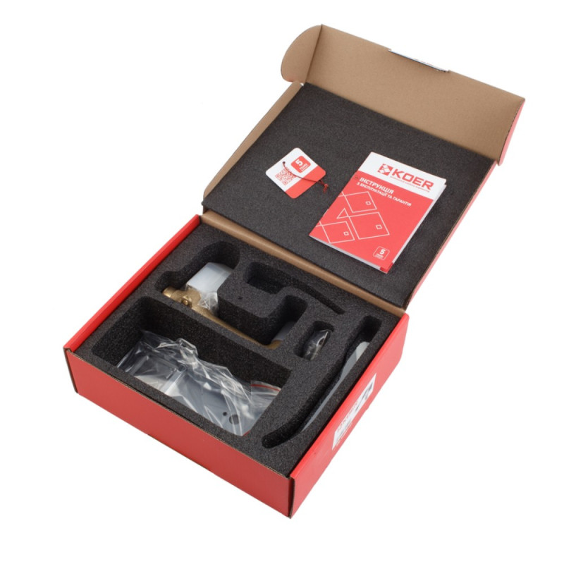 Смеситель для умывальника Koer KB-16007-01 встраиваемый (Цвет хром) (KR3450)