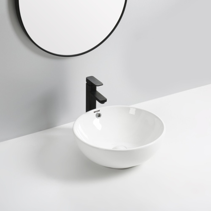 Раковина накладная Mixxus Premium ELLIPSE-0205 430х430х150mm с переливом (MP6530)