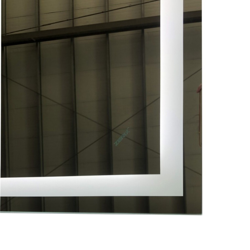 Зеркало Zerix Kubix MR03-80x60-REVERSE с LED Touch, Anti-fog, димером, регулятором яркости (ZX6053)