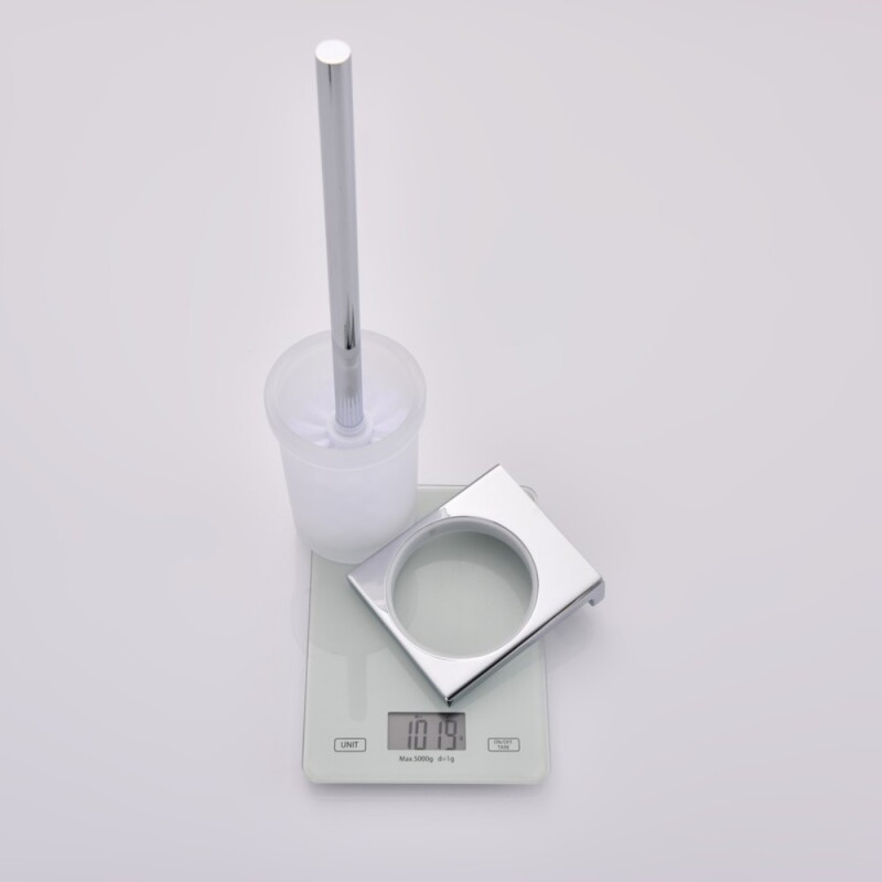Ершик для унитаза подвесной Koer AS-0105-01 (стекло) цвет хром глянец (KR6173)