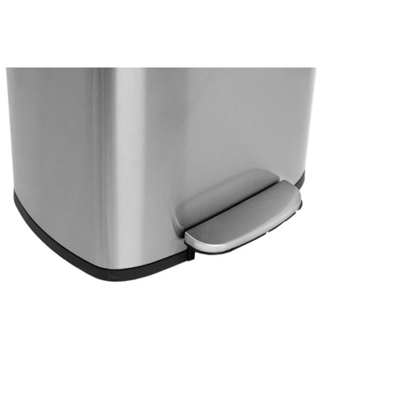 Мусорное ведро с плавным закрытием прямоугольное Mixxus Bevel-TC0105 SS Color 5л цвет нержавейка (MI7086)