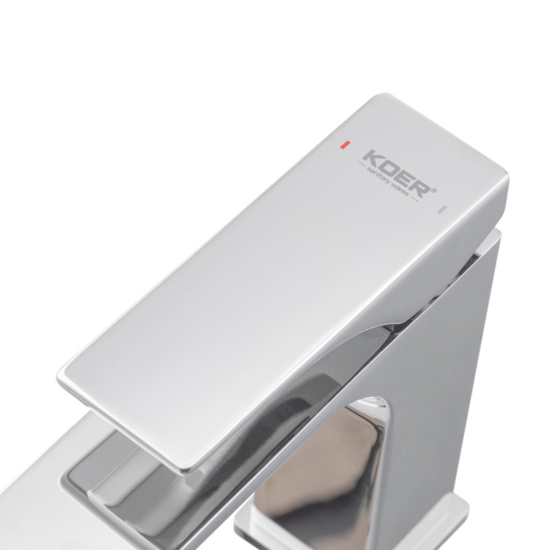 Смеситель для умывальника Koer KB-10010-01 (Цвет хром) (KR3478)
