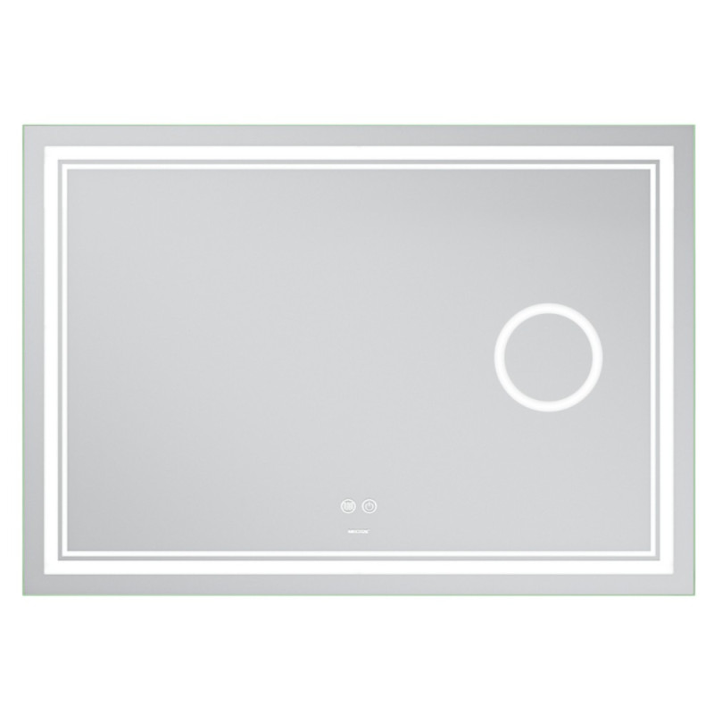 Дзеркало Mixxus Premium QUADRO MR20-120x80 з Led Touch, Anti-fog, димером, регулятором яскравості, лінзою (MP6624)