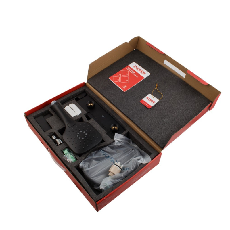 Смеситель для ванны с коротким изливом Koer KB-41009-05 (Цвет черный) (KR6018)