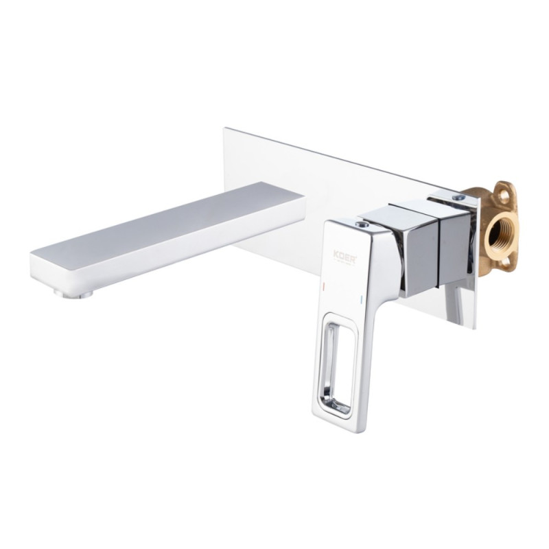 Смеситель для умывальника встраиваемый Koer KB-16009-01 (Цвет хром) (KR5979)