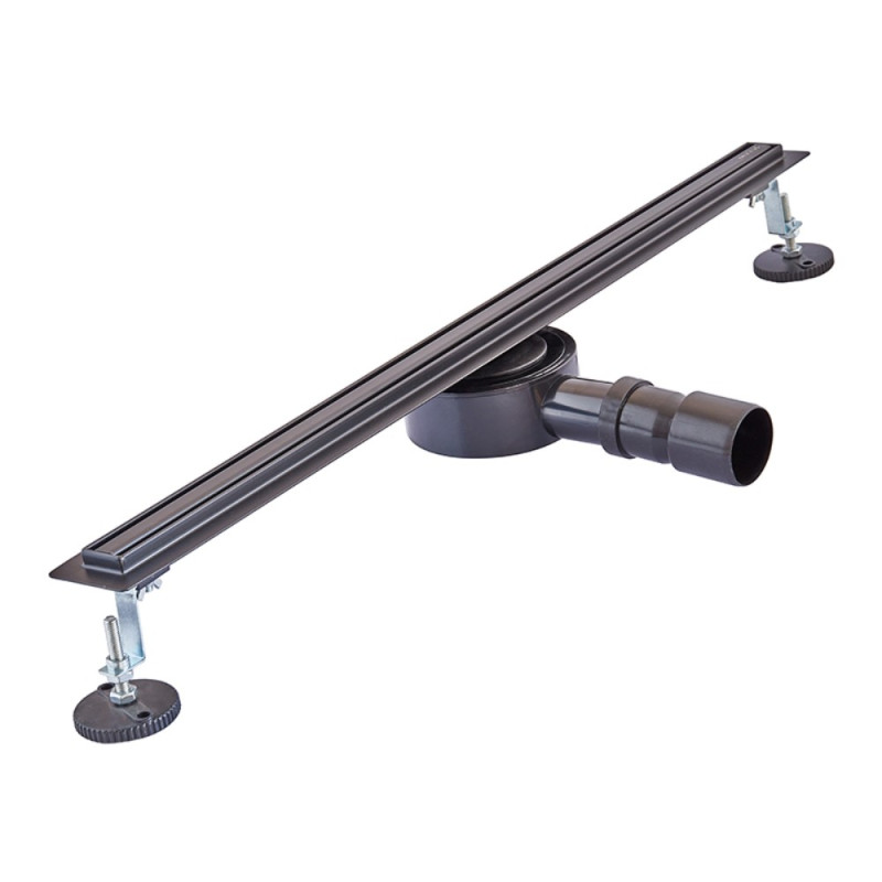 Душевой трап с нерж. стали SUS304 Mixxus Drain-05-70-Slim Black (30x700 мм) (Черный) (MI6170)
