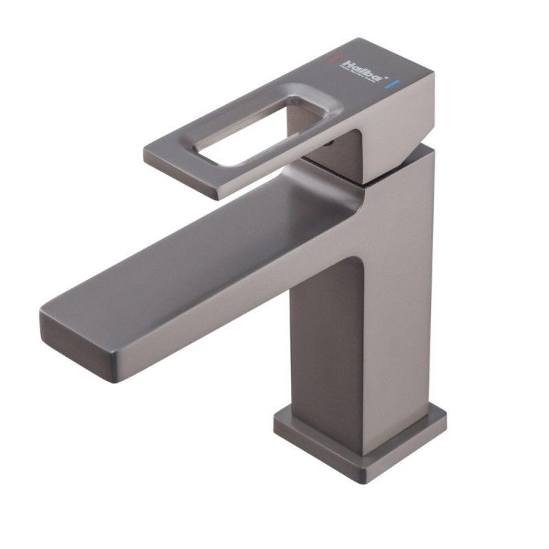 Смеситель для умывальника Haiba Kant 001 Graphite (Цвет графит) (HB9664)