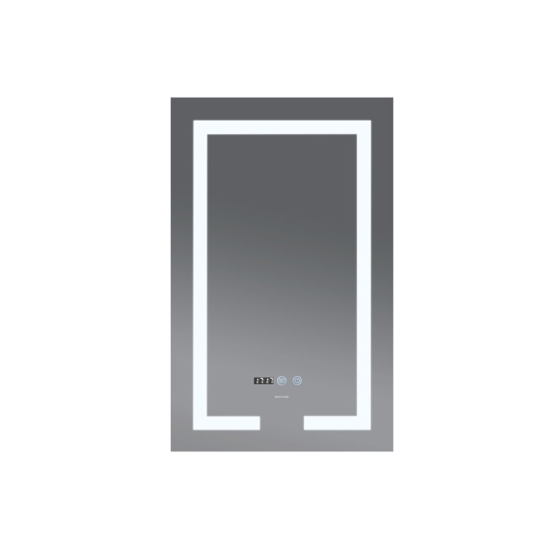 Зеркало Mixxus HARD MR06-60x80-CASE с Led Touch, Anti-fog, димером, регулятором яркости, часами (MI7157)