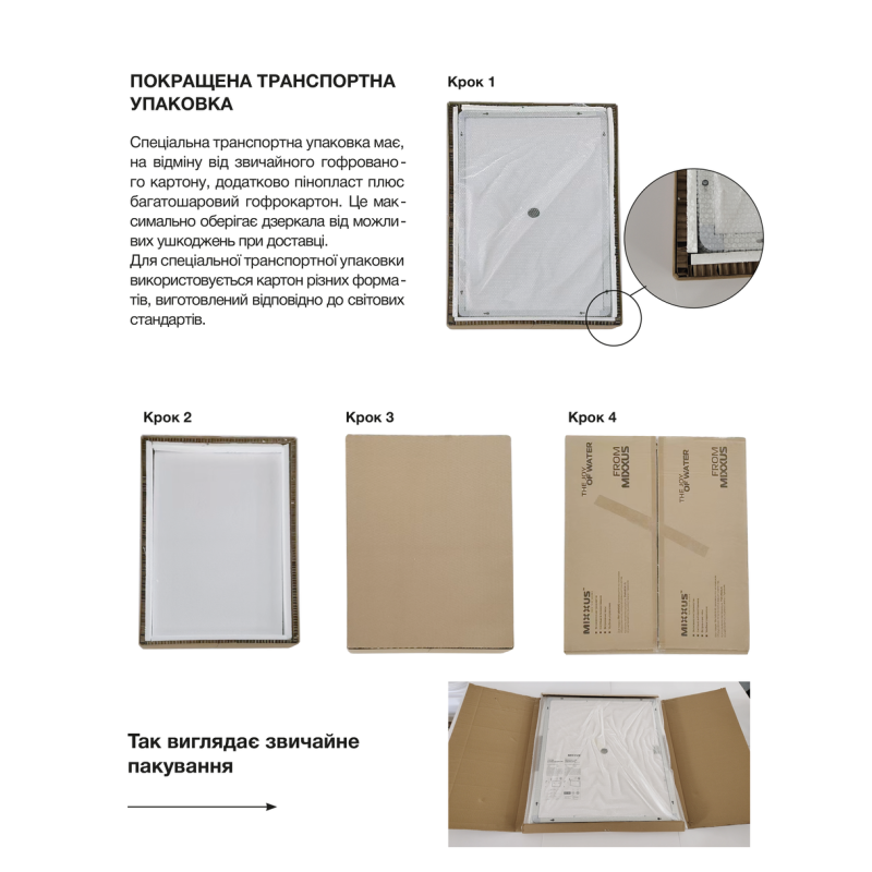 Зеркало Mixxus HARD MR06-60x80-CASE с Led Touch, Anti-fog, димером, регулятором яркости, часами (MI7157)