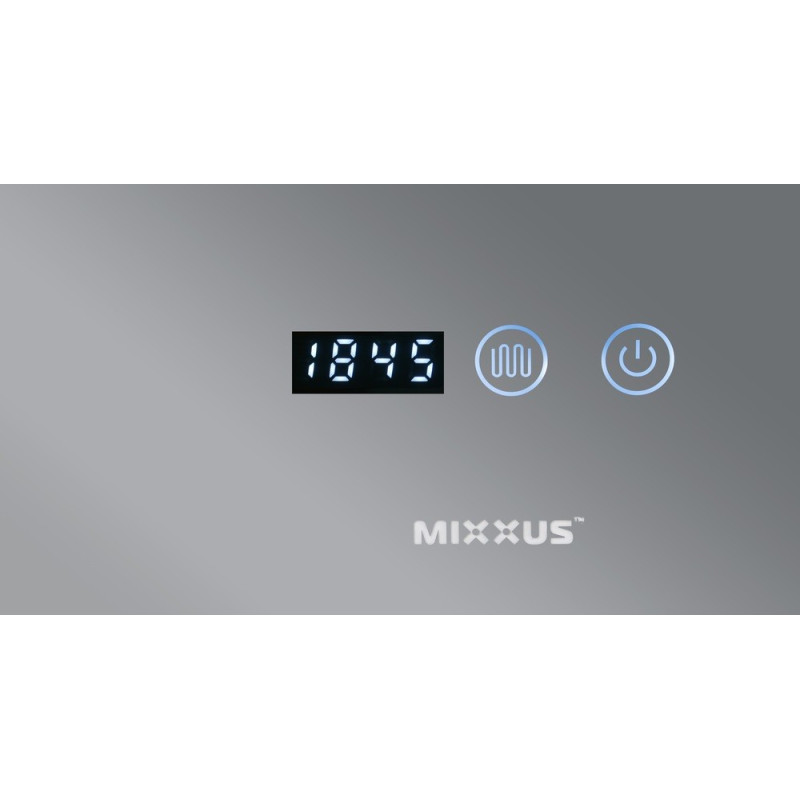 Зеркало Mixxus HARD MR06-60x80-CASE с Led Touch, Anti-fog, димером, регулятором яркости, часами (MI7157)