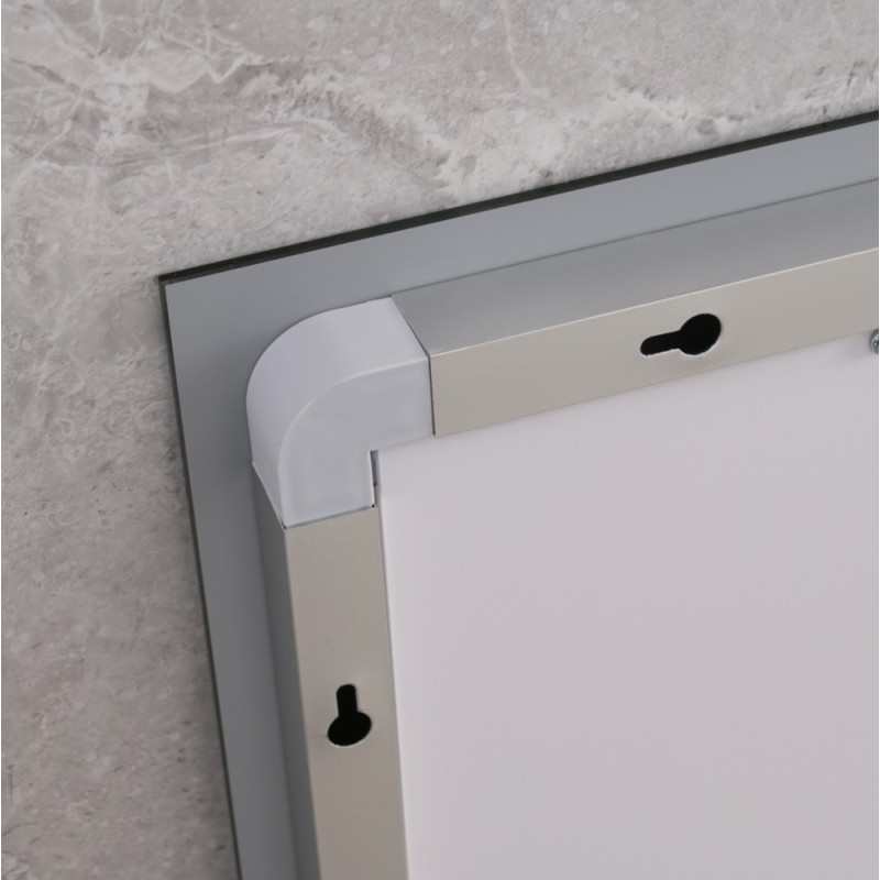 Зеркало Mixxus HARD MR06-60x80-CASE с Led Touch, Anti-fog, димером, регулятором яркости, часами (MI7157)