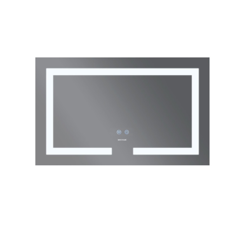 Дзеркало Mixxus HARD MR07-80x50 з Led Touch, Anti-fog, димером, регулятором яскравості (MI6658)
