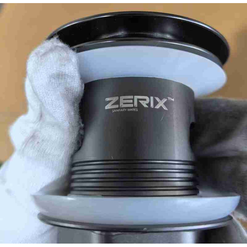 Донный клапан для раковины с переливом Zerix BV-09 GRAY 1 1/4" автоматический Click-Clack (Цвет графит) (MY0415)