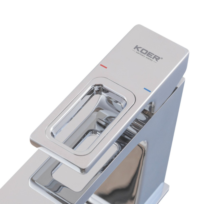 Смеситель для умывальника Koer KB-10009-01 (Цвет хром) (KR3498)