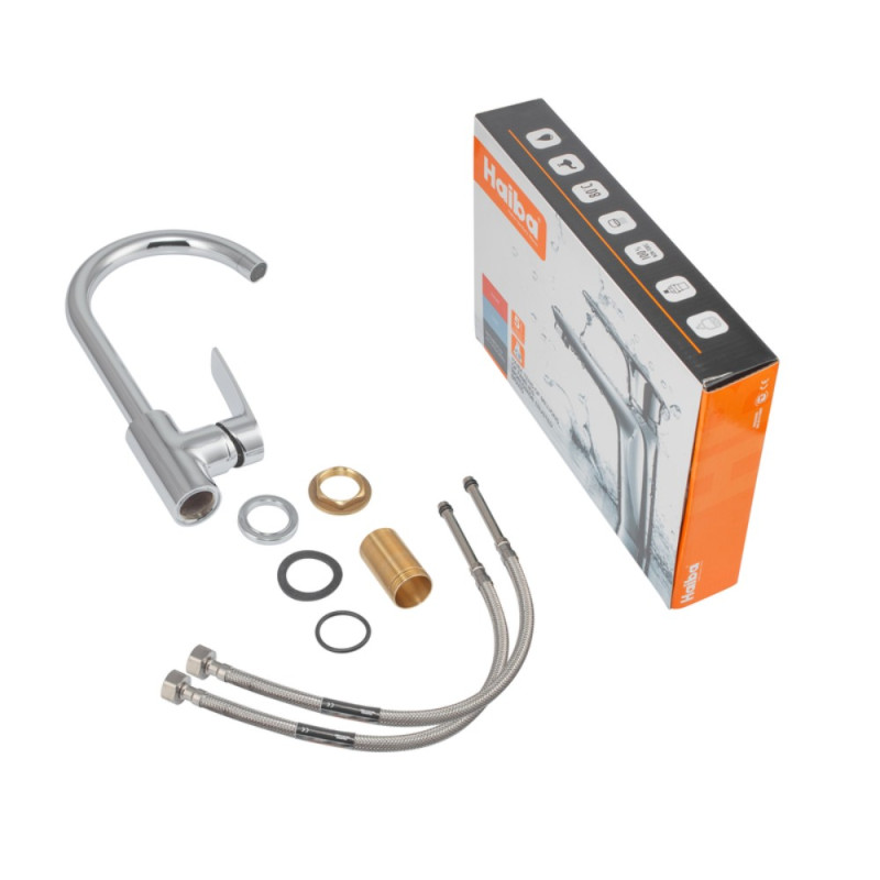 Смеситель для кухни Haiba Troya 017 Nut (HB9662)