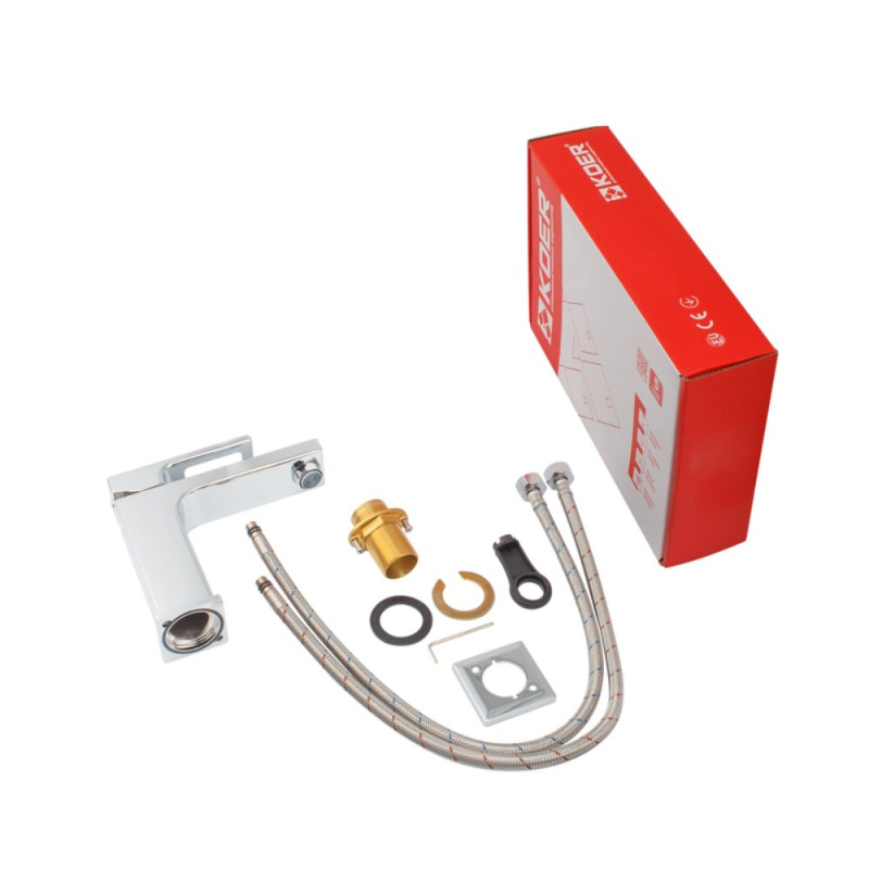 Смеситель для умывальника Koer KB-10009-01 (Цвет хром) (KR3498)