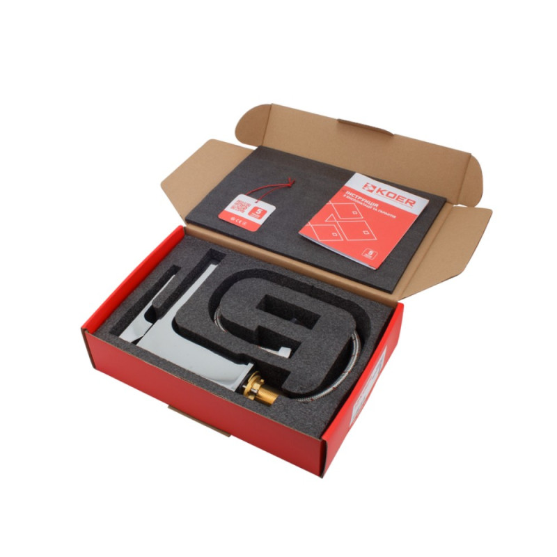 Смеситель для умывальника Koer KB-10009-01 (Цвет хром) (KR3498)