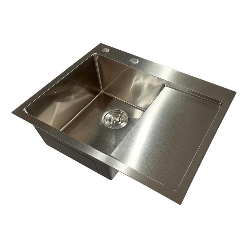 Мойка из нержавеющей стали Mixxus MH6350L Nano-Silver (3.0/0.8) цвет нержавейка (MI7044)