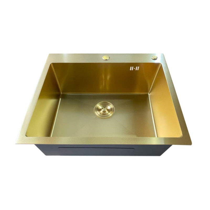 Мойка Mixxus MH6050 Micro Decor Brushed Gold (3.0/0.8) из нерж. стали (цвет матовое золото) (MI8222)